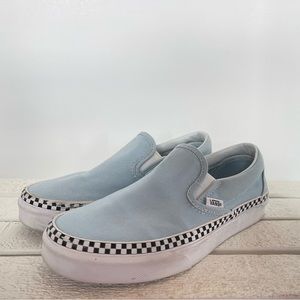 Vans Classic Slip-On Check Foxing Cool Blue